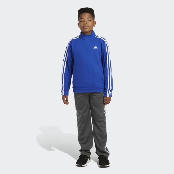 Adidas HALF ZIP 3S PLOVR Royal Blue