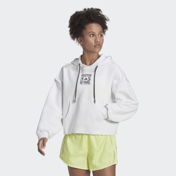 White Adidas x Karlie Kloss Hoodie Fashion