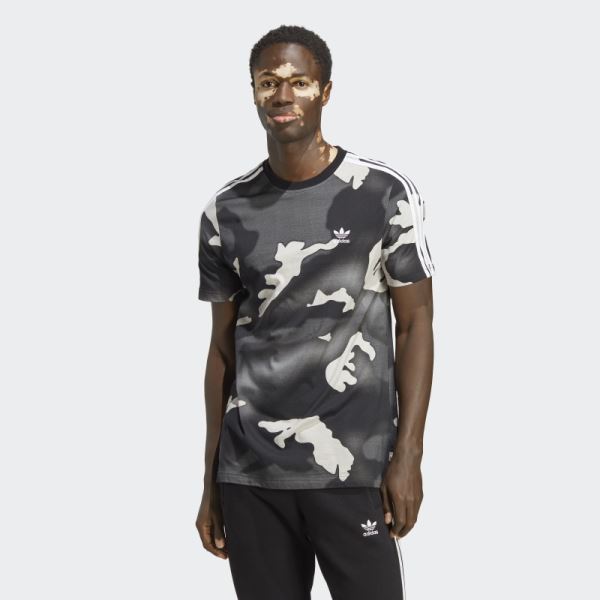 Graphics Camo Allover Print Tee Black Adidas