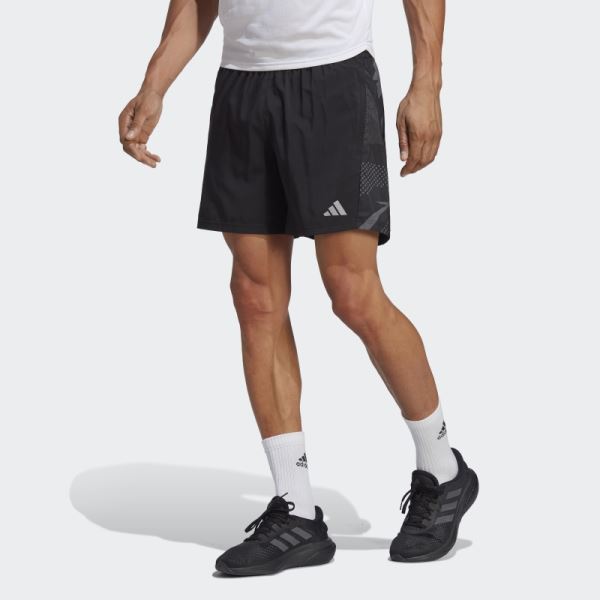 Adidas Own the Run Seasonal Shorts Black