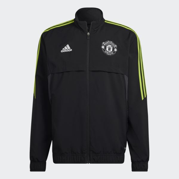 Manchester United Condivo 22 Presentation Track Top Adidas Black