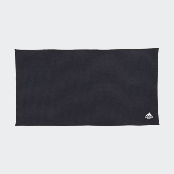 Black Microfiber Players Towel Adidas