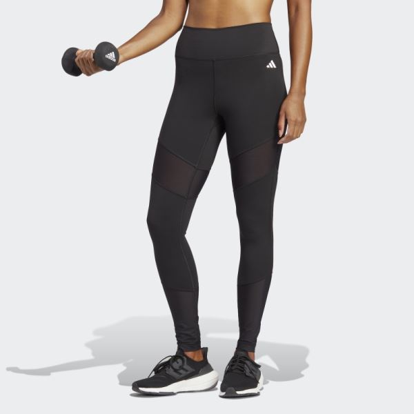 Adidas Black Train Essentials Dance High-Waisted Full-Length Leggings