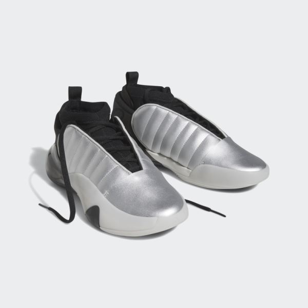 Silver Adidas Harden Volume 7 Shoes