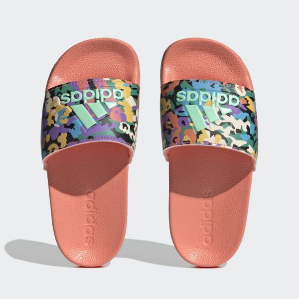 Adilette Shower Sandals Coral Adidas