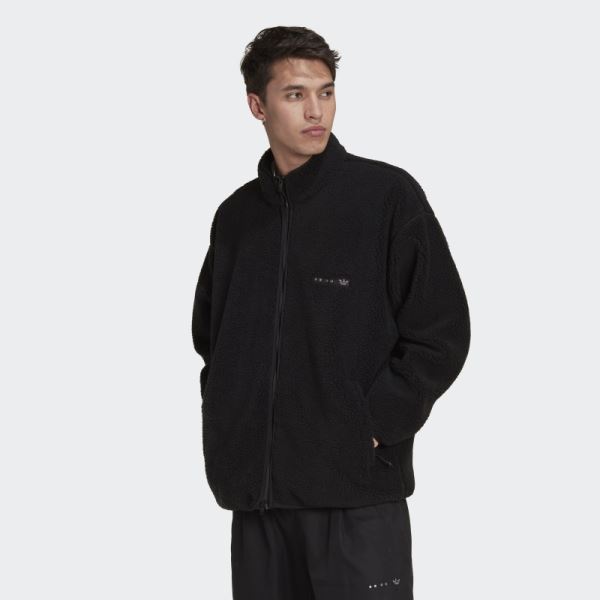 Adidas Reclaim Sherpa Jacket Black