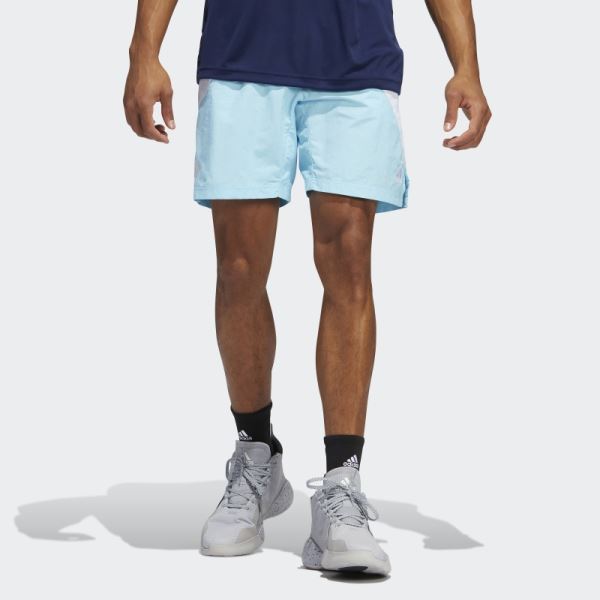 Blue Adidas Rose Shorts