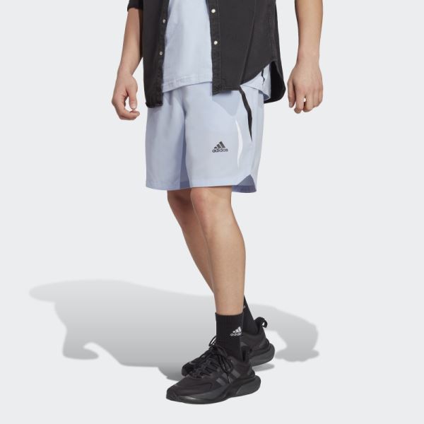 Adidas Blue Dawn Colorblock Woven Shorts