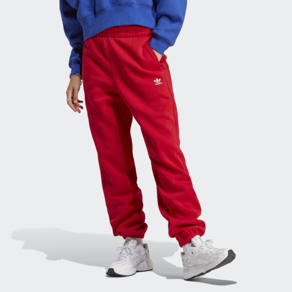 Adidas Essentials Fleece Joggers Scarlet