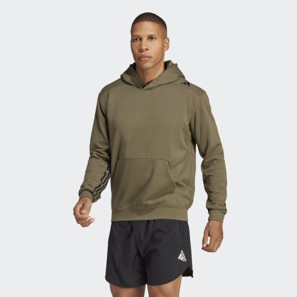 Designed for Training Pro Series HIIT Hoodie Curated by Cody Rigsby Adidas Olive