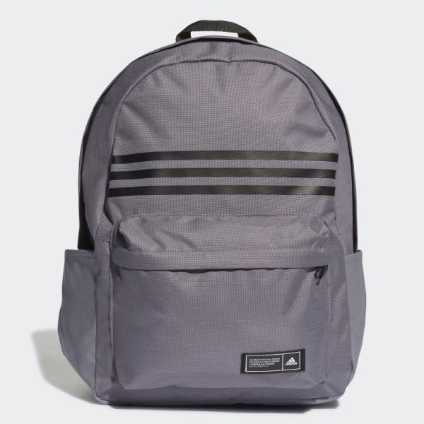 Trace Grey Classic 3-Stripes Horizontal Backpack Adidas