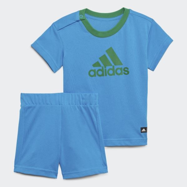 GREEN Adidas x Classic LEGO Tee and Shorts Set Fashion