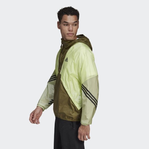 Olive Adidas Back To Sport WIND.RDY Anorak