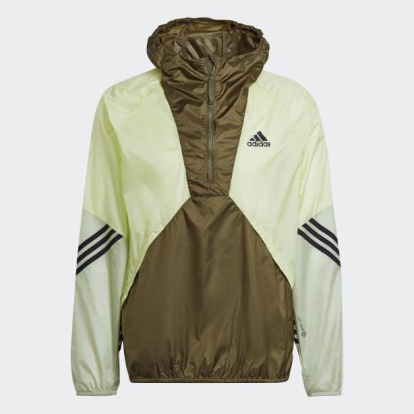 Olive Adidas Back To Sport WIND.RDY Anorak