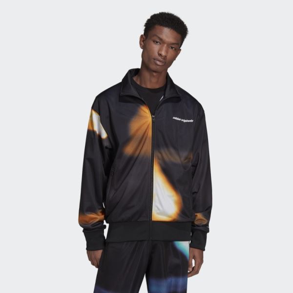 Adidas Black Graphics Y2K Track Jacket