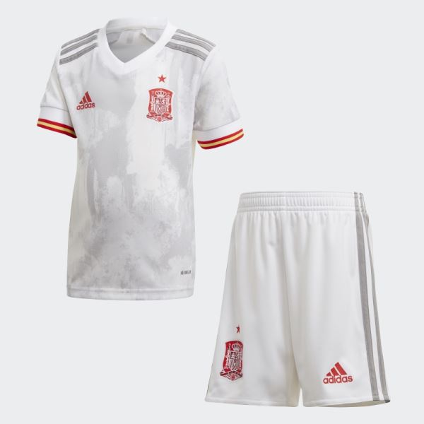 White Adidas Spain Away Mini Kit