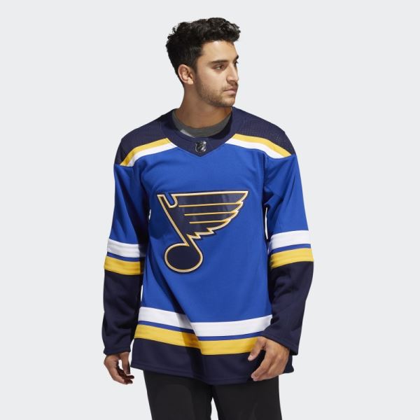 Blues Home Authentic Jersey Adidas St Louis Royal