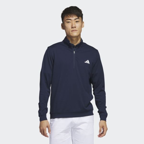 Navy Elevated 1/4-Zip Sweatshirt Adidas