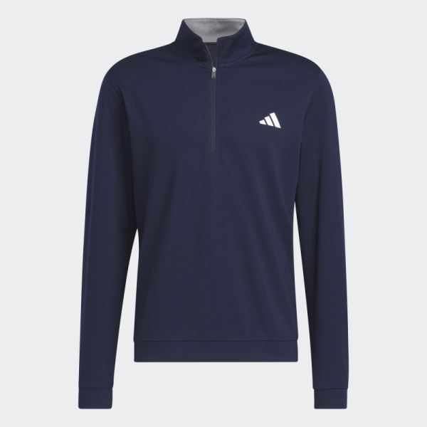 Navy Elevated 1/4-Zip Sweatshirt Adidas