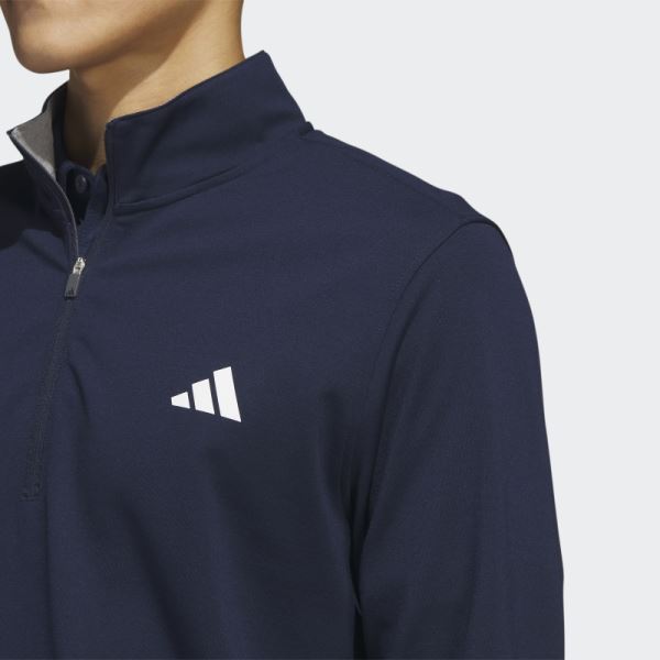 Navy Elevated 1/4-Zip Sweatshirt Adidas