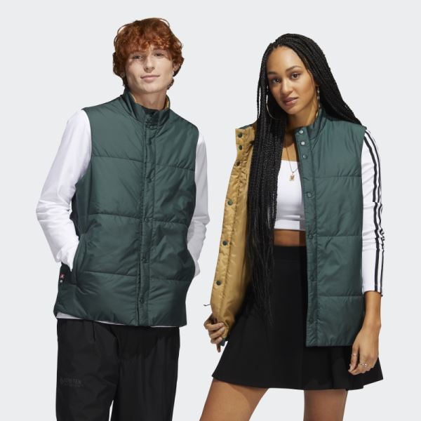 Adidas PrimaLoft Skateboarding Vest (Gender Neutral) Green