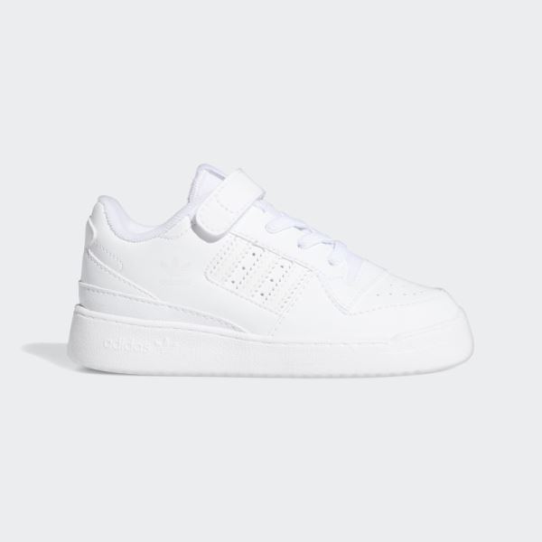 Adidas White Forum Low Shoes