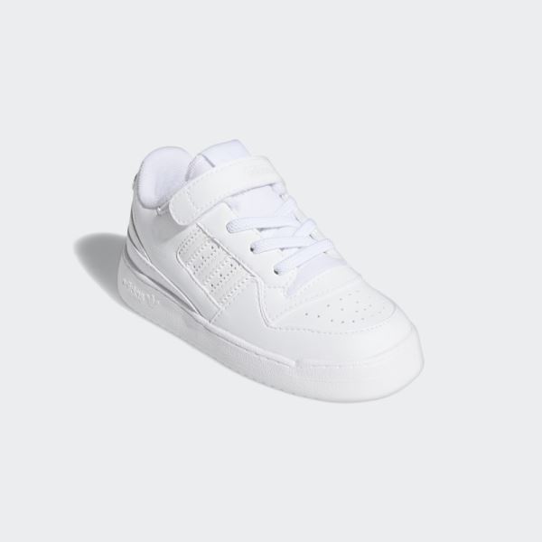 Adidas White Forum Low Shoes