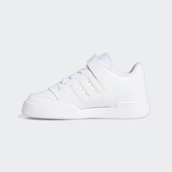 Adidas White Forum Low Shoes