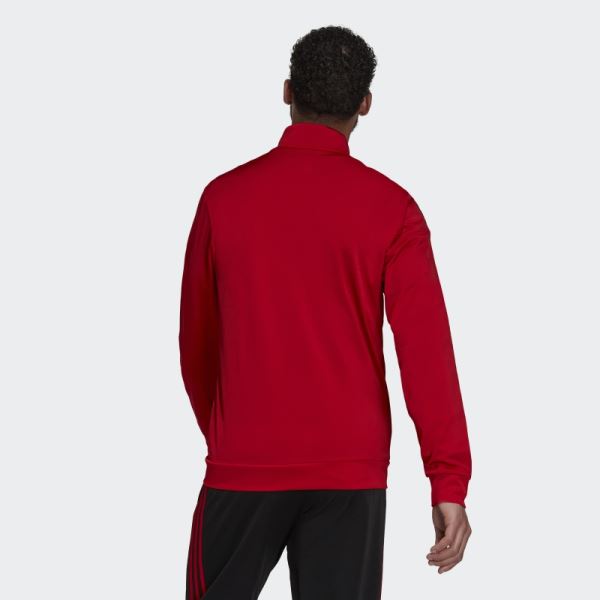 Essentials Warm-Up 3-Stripes Track Jacket Adidas Scarlet