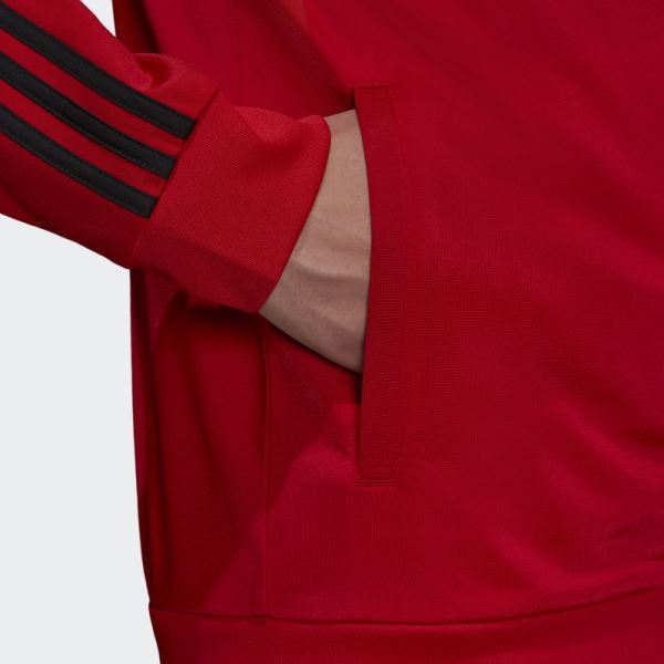 Essentials Warm-Up 3-Stripes Track Jacket Adidas Scarlet