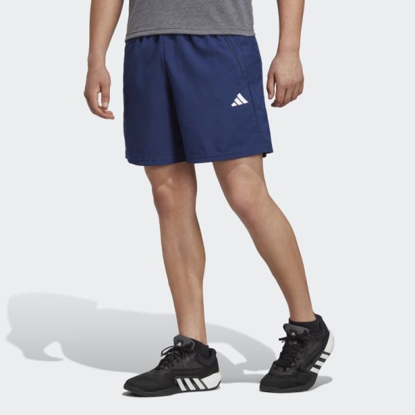 Adidas Dark Blue Train Essentials Woven Training Shorts