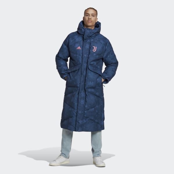 Juventus Lifestyler Down Coat Adidas Night Indigo