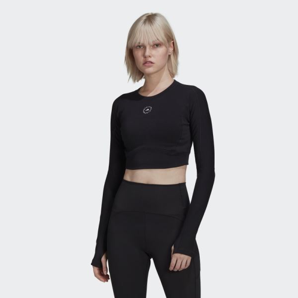 Adidas by Stella Black McCartney TrueStrength Cropped Long Sleeve Hot