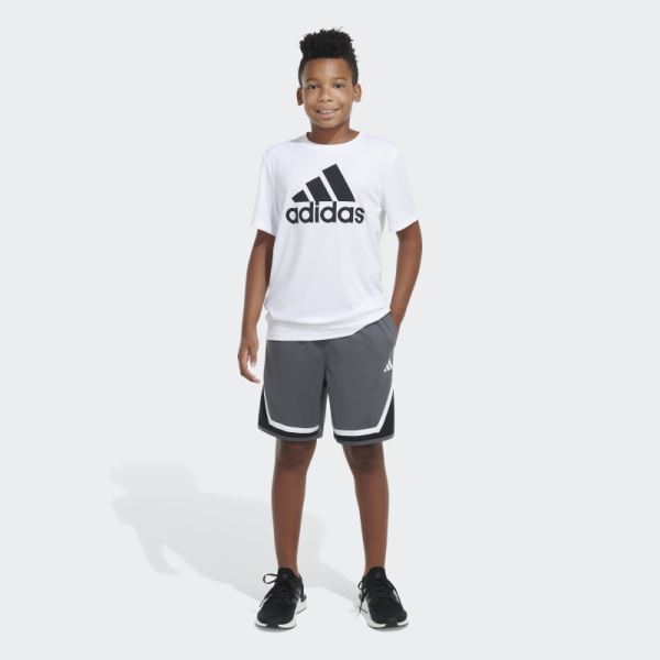 BASKETBALL SHORT 23 Medium Grey Adidas