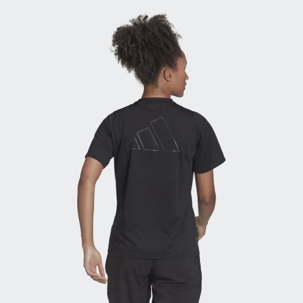 Adidas Run Icons Running Tee Black