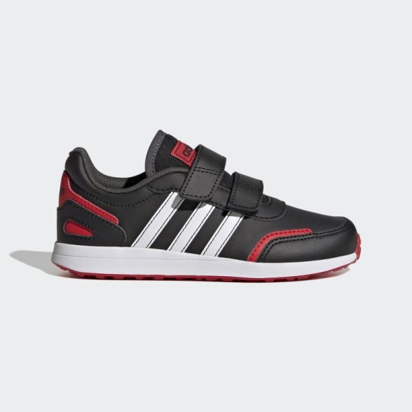 Red Adidas VS Switch 3 Lifestyle Running Hook and Loop Strap Shoes Stylish