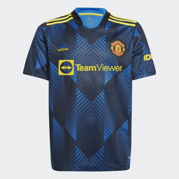 Adidas Manchester United 21/22 Third Jersey Glow Blue