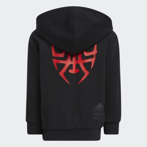 Donovan Mitchell x Marvel's Miles Morales Hoodie Black Adidas