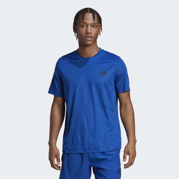 Adidas Royal Blue AEROREADY Designed for Movement Tee