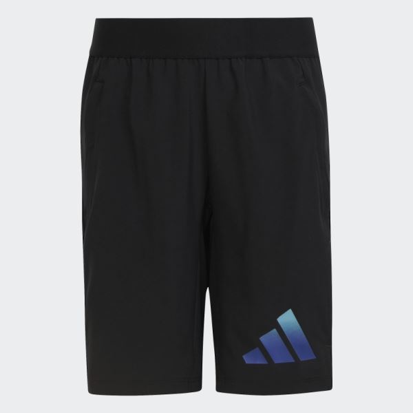 Train Icons AEROREADY Logo Woven Shorts Black Adidas