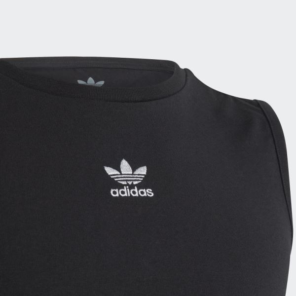 Black Adidas Adicolor Crop Tank Top