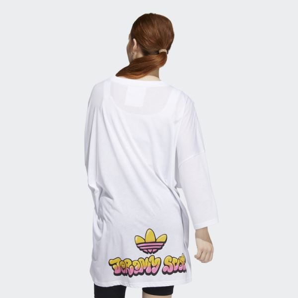 Jeremy Scott Tee Dress Adidas White