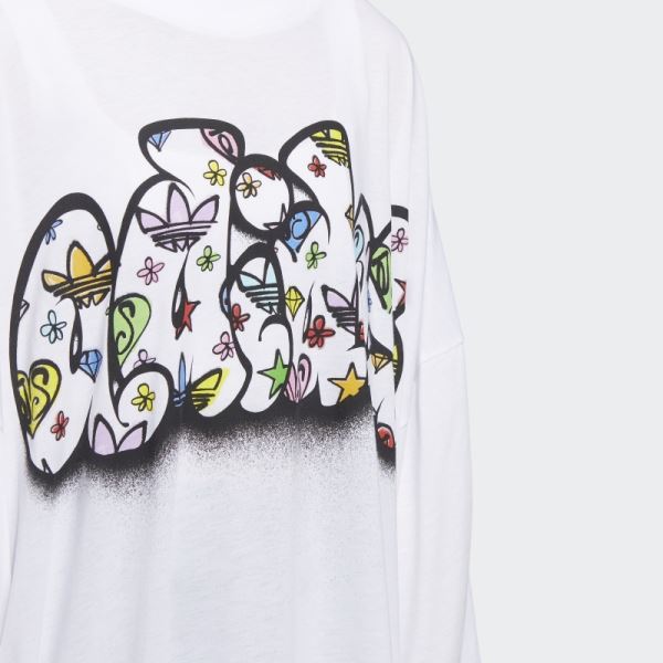 Jeremy Scott Tee Dress Adidas White