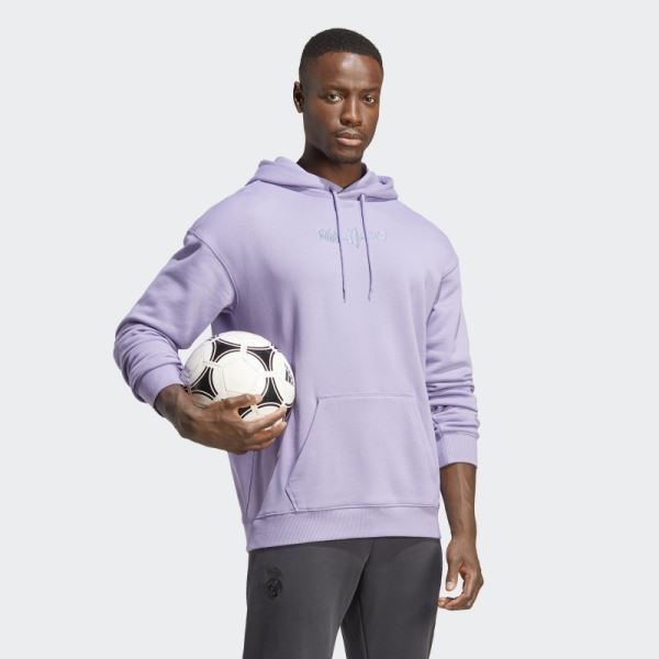 Lilac Real Madrid Hoodie Adidas