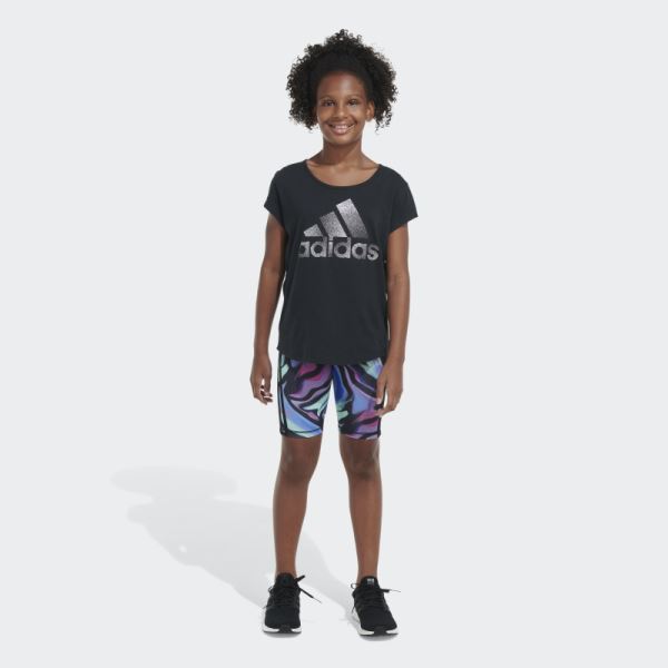 Adidas Black AOP BIKE SHORT