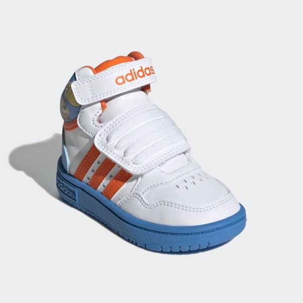 Adidas Mickey Mid Hoops Shoes Orange