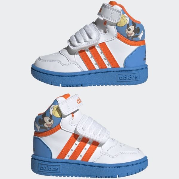 Adidas Mickey Mid Hoops Shoes Orange