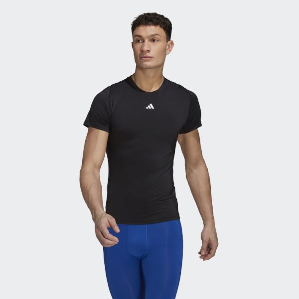 Techfit Training Tee Black Adidas