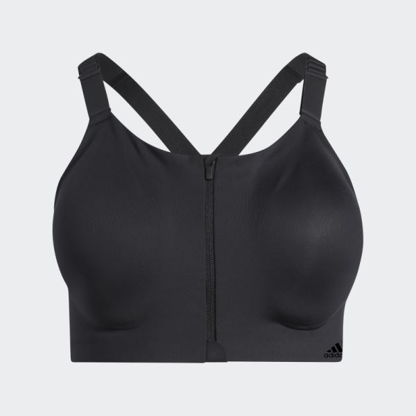 Adidas TLRD Impact Luxe Training Black High-Support Bra (Plus Size) Hot