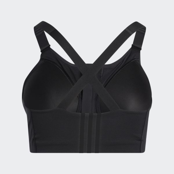 Adidas TLRD Impact Luxe Training High-Support Bra (Plus Size) Fashion Black